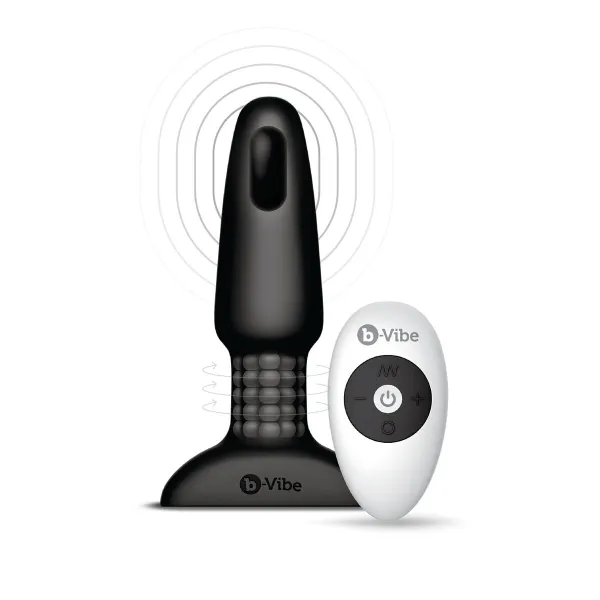 Kaukosäätimellä varustettu anaalitappi B-Vibe 5858070000 Musta