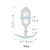 Anustappi B-Vibe SNUG PLUG 3 Musta