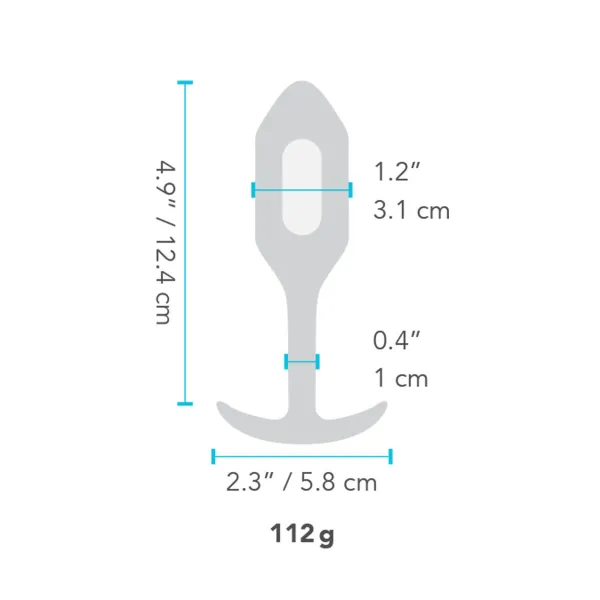 Anālais spraudnis B-Vibe Vibrating Melns