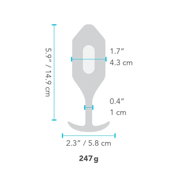 Anal plug B-Vibe Vibrating Blue