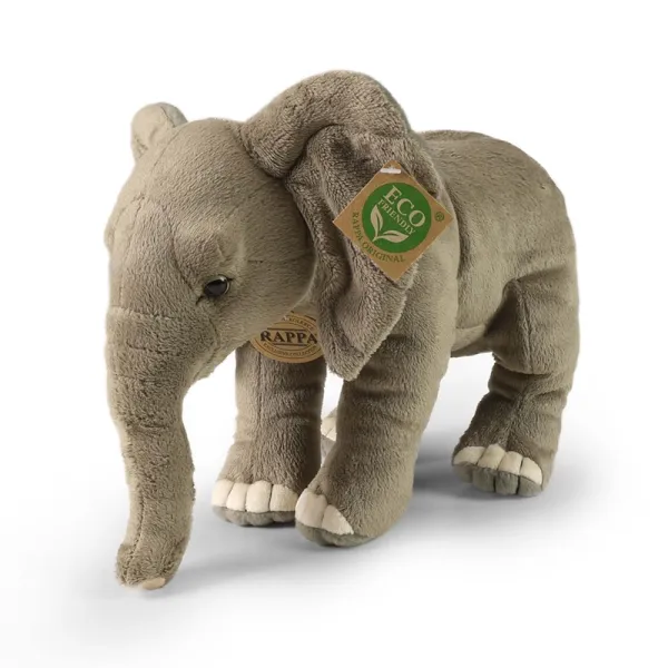 Rappa - Plush Realistic Toy African Elephant 28 cm Eco-Friendly