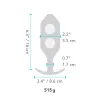 Analinis kištukas B-Vibe 6 Juoda