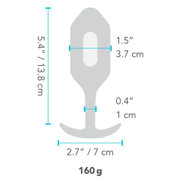 Analinis kištukas B-Vibe Vibrating Snug 3 Mėlyna (3,7 x 13,8 x 1 cm)
