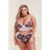 Mežģīņu Apakšveļas Komplekts Baci Lingerie Floral & Lace Pelēks (XL)