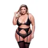 Aluspesu Komplekt Baci Lingerie Must 3 Tükid, osad (Queen)