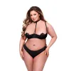 Apakšveļas Komplekts Baci Lingerie Quarter Melns 2 Daudzums (Queen size)