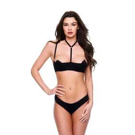 Alusvaatesetti Baci Lingerie Quarter Musta 2 Kappaletta (S/M)