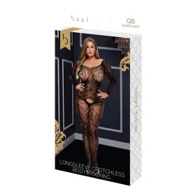 Žakarda apspīlētais kostīms ar mežģīnēm, lielais izmērs Baci Lingerie 00209 (Queen)