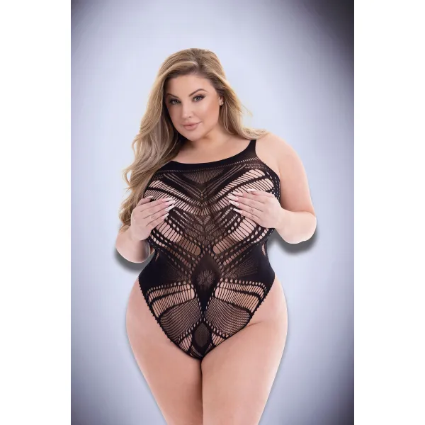 Bodijs Baci Lingerie Melns Queen size