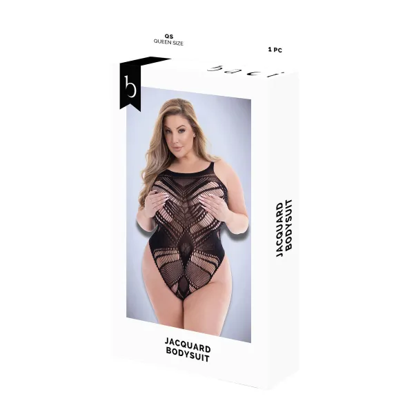 Bodijs Baci Lingerie Melns Queen size