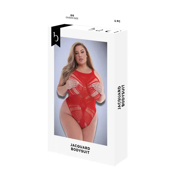 Leotard Baci Lingerie Red Queen size