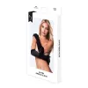Cimdi Baci Lingerie Satin Opera Melns