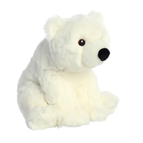 Eco Nation – Plush Toy / Cuddly Sitting Polar Bear 19 cm Eco-Friendly