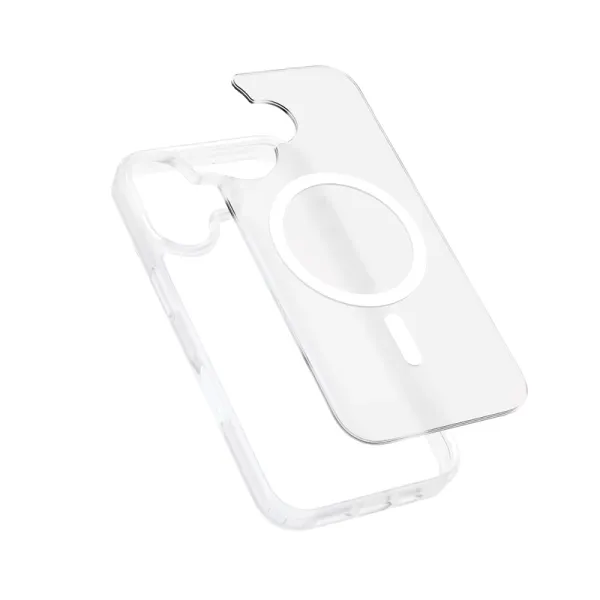 Crong Hybrid Matte Magnetic - MagSafe iPhone 17 Case (White)