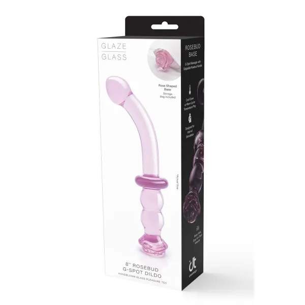 Dildo Dream Toys Glaze Glass G-spot Roosa