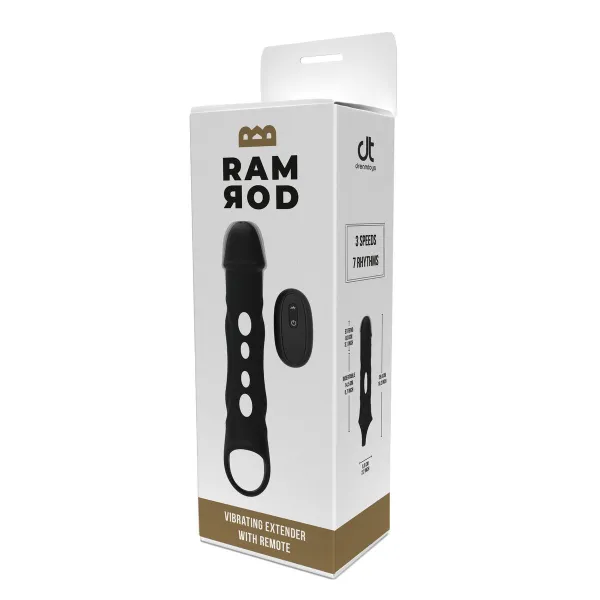 Peenisekate Dream Toys Ramrod Must Ø 4,2 cm