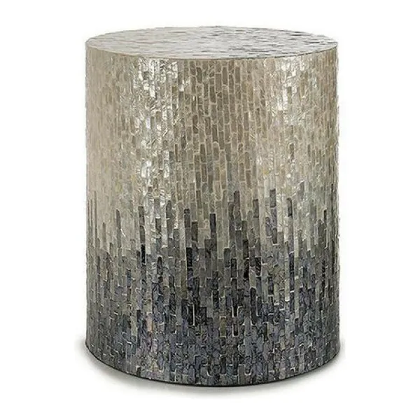 taburete Gift Decor BIG-S3603675 Pelēks Perlamutrs skaidu plātnes 40 x 45,5 x 40 cm