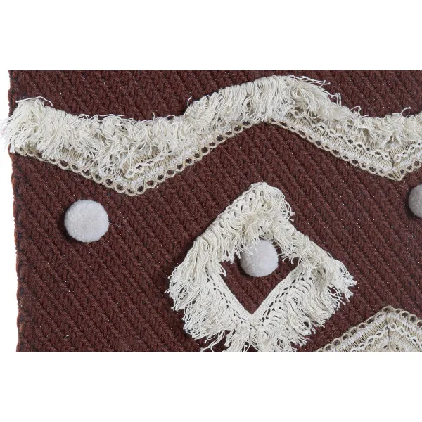 Seinäkoriste DKD Home Decor Punainen Luonnollinen Boho 45 x 2 x 115 cm
