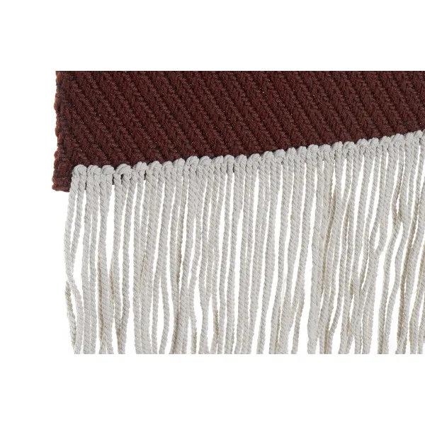 Sienų dekoracija DKD Home Decor Raudona Natūralus Boho 45 x 2 x 115 cm