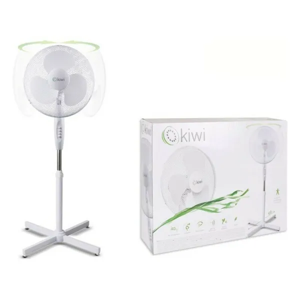Vapaasti seisova tuuletin Kiwi Valkoinen 45 W (Ø 40 cm)