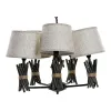 Потолочный светильник DKD Home Decor полиэстер Металл (55 x 55 x 100 cm)