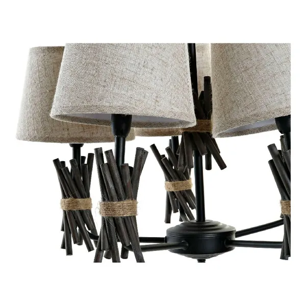 griestu gaismas DKD Home Decor Poliesters Metāls (55 x 55 x 100 cm)