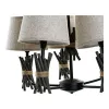 Kattolamppu DKD Home Decor Polyesteri Metalli (55 x 55 x 100 cm)