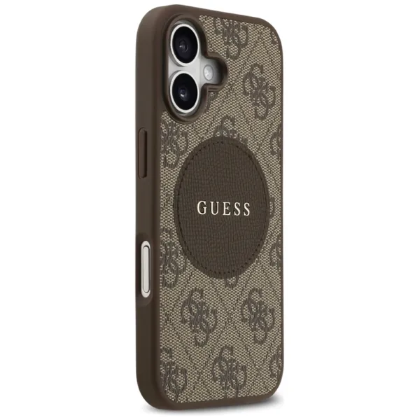 Guess 4G Circle Classic Logo MagSafe – Case iPhone 17 (Brown)