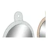 Sienas spogulis DKD Home Decor Balts Rozā 22 x 1,5 x 40 cm (2 gb.)