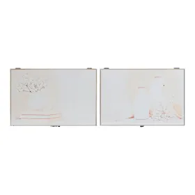 Atslēgu skapis DKD Home Decor 8424001797233 Koks Koks MDF Bēšs 2 gb. 46 x 6 x 32 cm