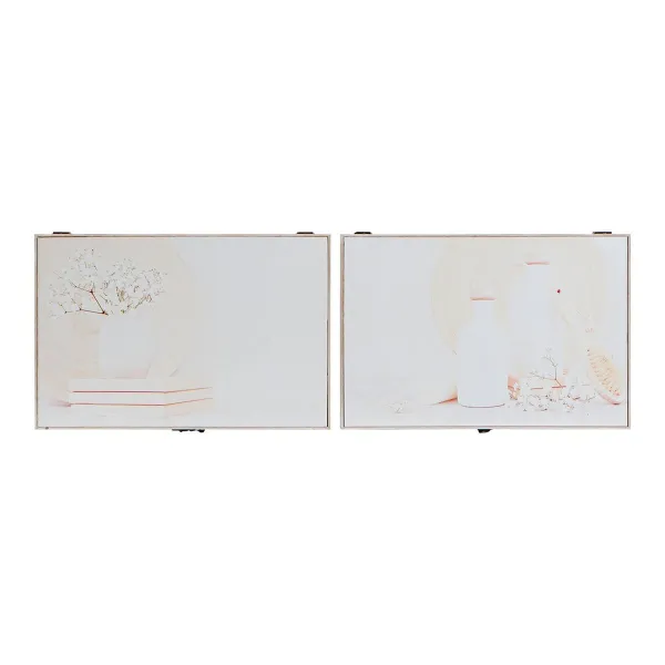Atslēgu skapis DKD Home Decor 8424001797233 Koks Koks MDF Bēšs 2 gb. 46 x 6 x 32 cm