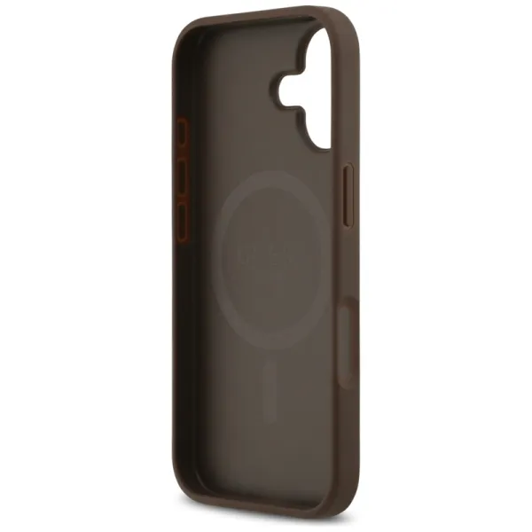 Guess 4G Circle Classic Logo MagSafe – Case iPhone 17 (Brown)