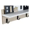 Lentyna DKD Home Decor Paltų kabykla 39 x 9 x 27 cm Juoda Ruda Balta Medžio MDF