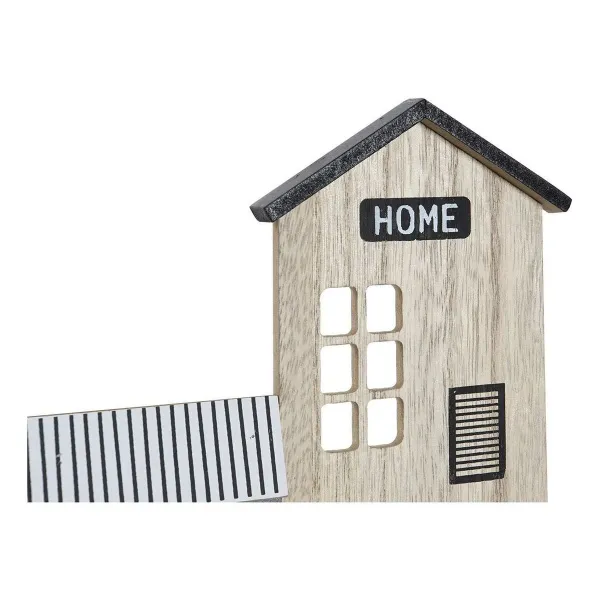 Hyllyt DKD Home Decor Takkiteline 39 x 9 x 27 cm Musta Ruskea Valkoinen Puu MDF