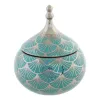 Korurasia DKD Home Decor Posliini Turkoosi 14 x 14 x 17 cm