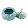 Шкатулка DKD Home Decor Фарфор бирюзовый 14 x 14 x 17 cm