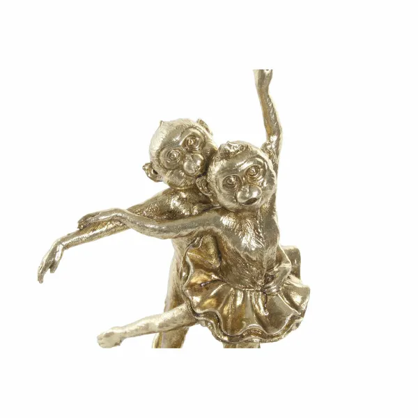 Dekoratīvās figūriņas DKD Home Decor FZ-95015 Bronza Koloniāls Mērkaķis Pērtiķi 18,5 x 11,2 x 29,5 cm