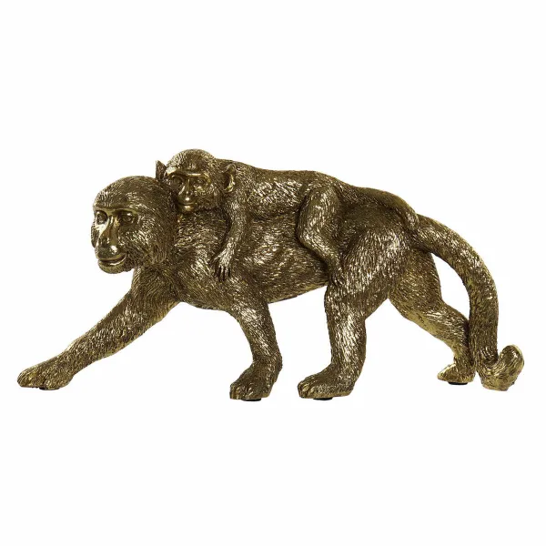 Decorative Figure DKD Home Decor FZ-93395 Golden Colonial Monkeys 26 x 6 x 12 cm