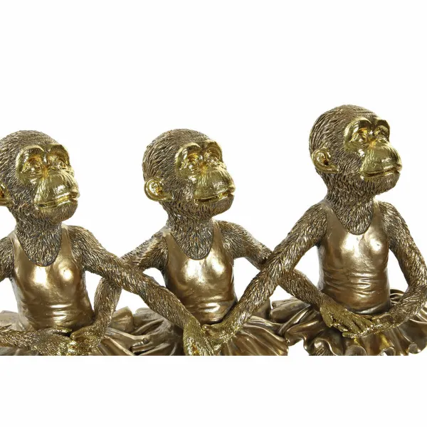 Dekoratīvās figūriņas DKD Home Decor FZ-95092 Bronza Koloniāls Mērkaķis Pērtiķi 32,5 x 12,5 x 29 cm