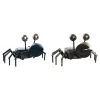 Table clock DKD Home Decor Blue Silver Animal Vintage Crab (2 Units)