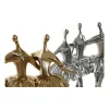 Koristehahmo DKD Home Decor Kullattu Hopeinen Balettitanssija 33,5 x 14,5 x 32 cm (2 osaa)