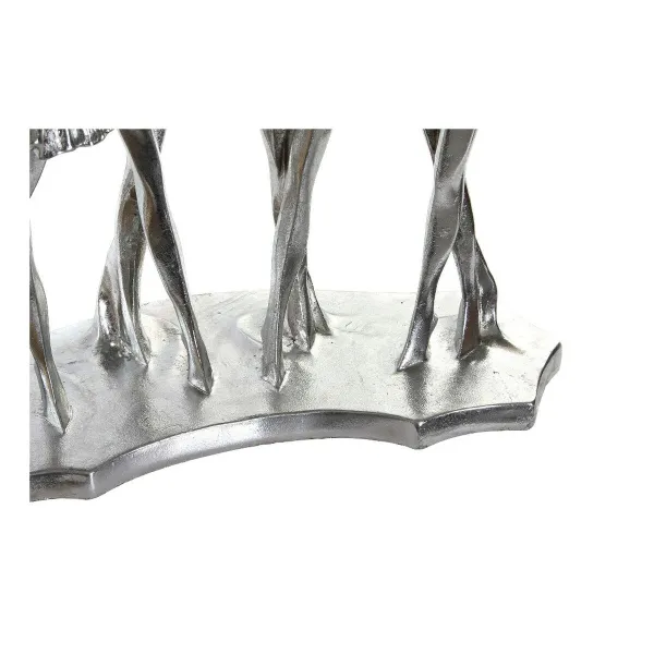 Dekoratīvās figūriņas DKD Home Decor Bronza Sudrabains Baletdejotājs 33,5 x 14,5 x 32 cm (2 gb.)