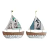 Riippuva koriste DKD Home Decor Kynttiläkone Ruskea Monivärinen Välimeren 40 x 2 x 43 cm (2 osaa)