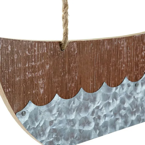 Kabantis dekoras DKD Home Decor Žvakių gamintojas Ruda Spalvotas Viduržemio 40 x 2 x 43 cm (2 vnt.)