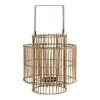 Подсвечник DKD Home Decor Натуральный Металл Бамбук 30 x 30 x 32 cm