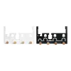 Ovitakkiteline DKD Home Decor 8424001835546 Juna Valkoinen Musta Metalli Puu MDF 28,5 x 8,5 x 16,5 cm (2 osaa)