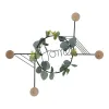 Wall mounted coat hanger DKD Home Decor 8424001734528 Metalli 43 x 4,5 x 36 cm