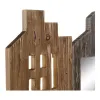 Žurnalų laikiklis DKD Home Decor Balta Ruda Metalinis Paulovnijos mediena (57 x 10 x 40 cm)
