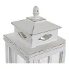 Фонарь DKD Home Decor Белый Стеклянный Сосна (22.5 x 22.5 x 47 cm)