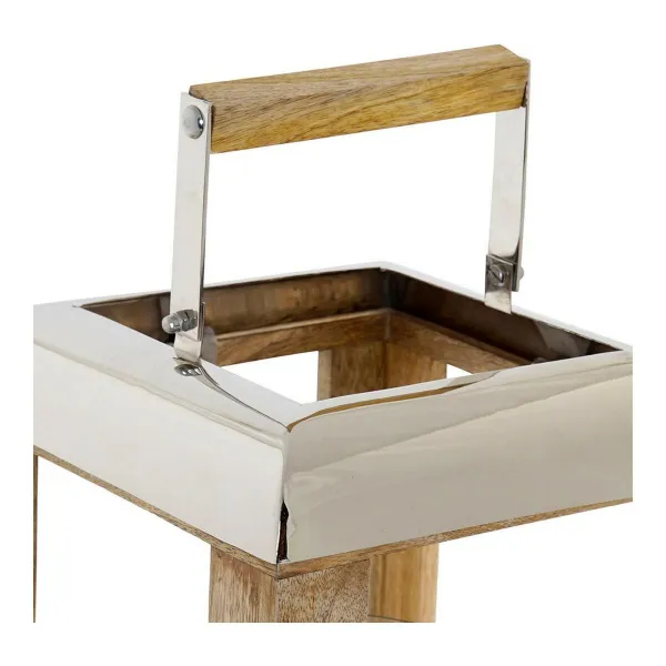 Žibintas DKD Home Decor Hopea Metalli Kristalli (23 x 23 x 36 cm)